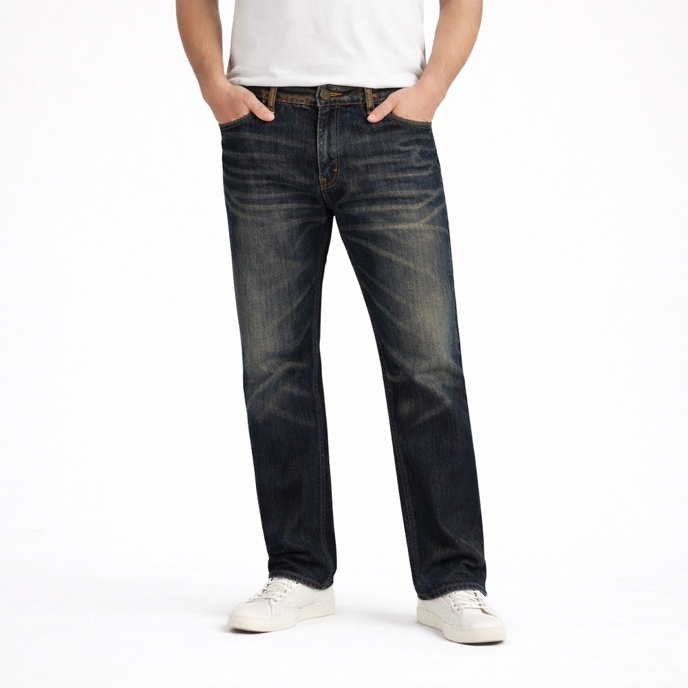 EUC Levi’s 505 Men’s Jeans W38 L34 Classic Straight Leg with Dark Wash